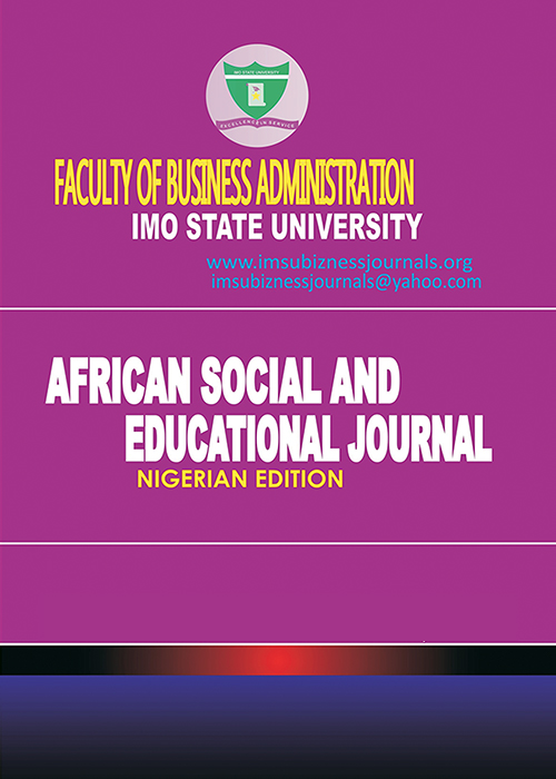 AFRICAN SOCIAL AND EDUCATIONAL JOURNAL